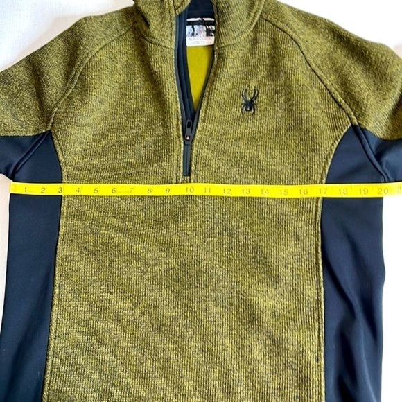 𝅺spyder mens Outbound 1/4 zip pullover shirt, size medium, good condition - Picture 4 of 8